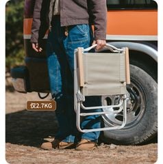 Ghế gấp Kermit - ghế dã ngoại thư giãn Naturehike CNK2300JU012