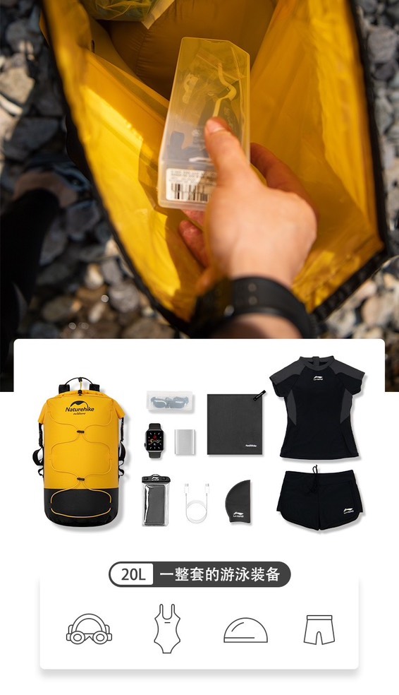 Balo mang đồ khô chống nước Naturehike NH21FSB04