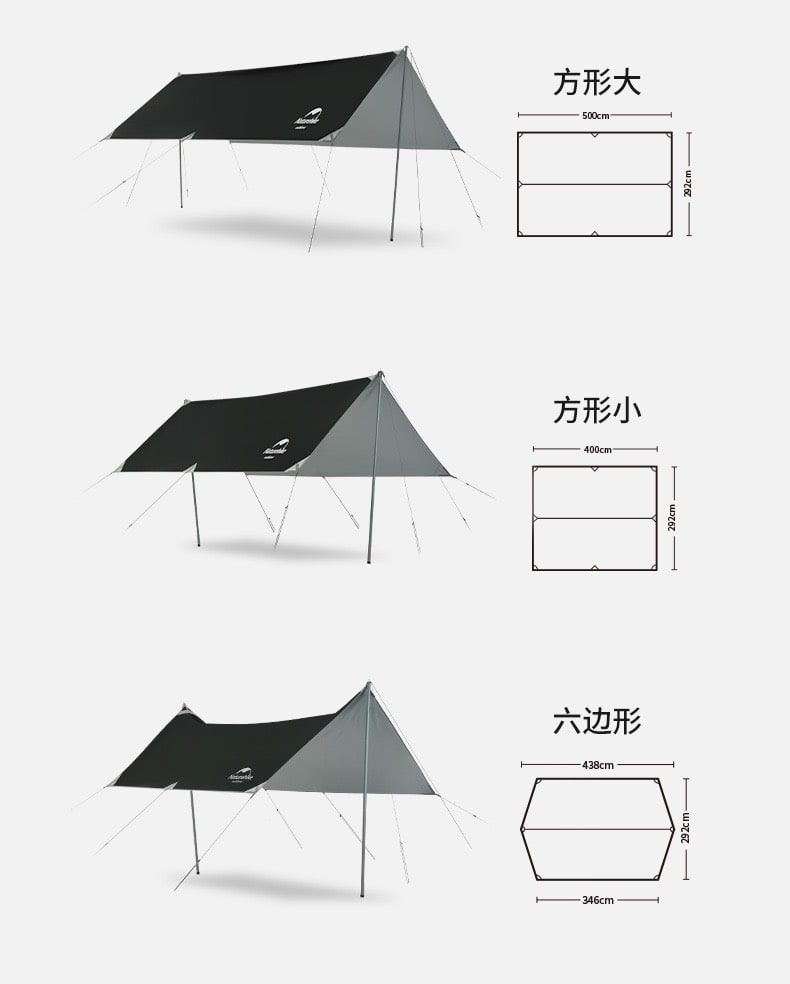 Tăng phủ Vinyl chống nóng Naturehike NH20TM006