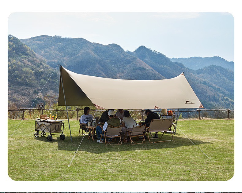 Tăng chống nắng nóng Naturehike NH20TM006 keo Titan đen