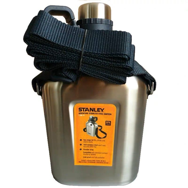 Stanley 18/8 Adventure Stainless Steel Canteen with Shoulder Strap