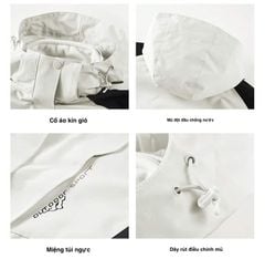 Áo khoác chống gió lót nỉ bên trong cho nam và nữ