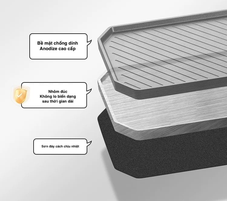 Chảo nhôm đúc Naturehike CNK2300CJ016 cao cấp