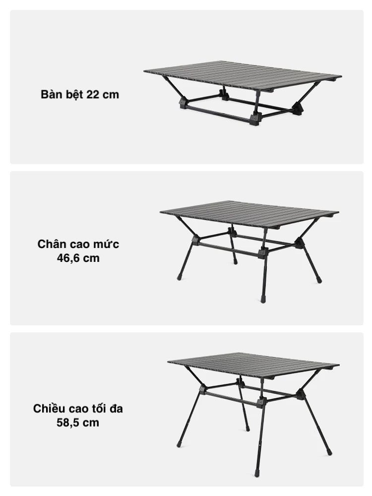 Bàn nhôm cắm trại đa dụng Naturehike CNH22JU025