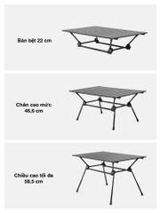 Bàn nhôm cắm trại đa dụng Naturehike CNH22JU025