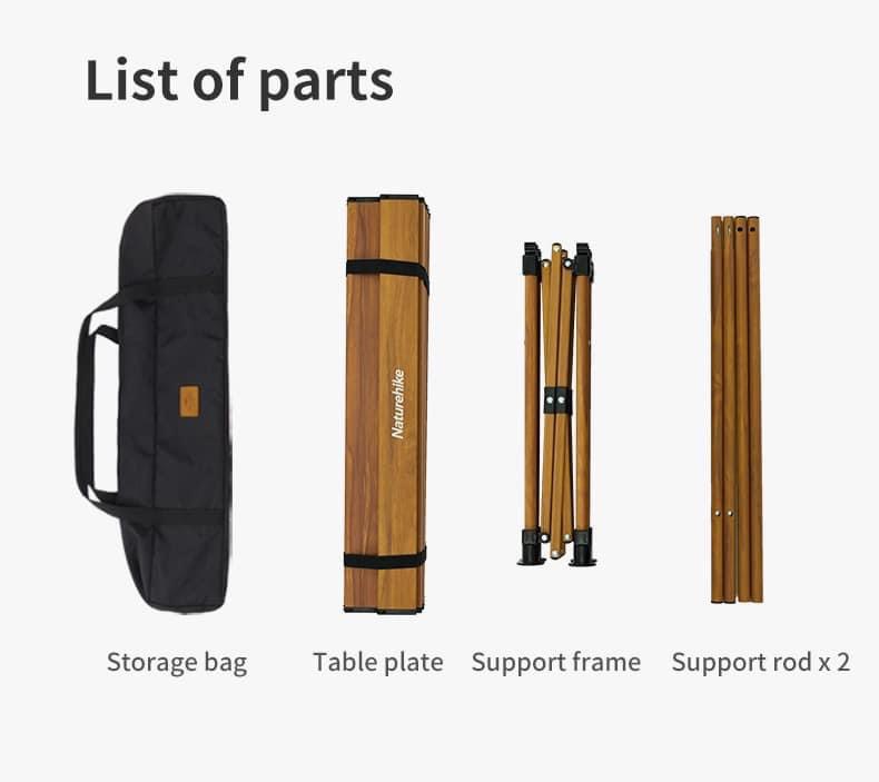 Bàn nhôm mặt cuộn Naturehike CNH22JU038