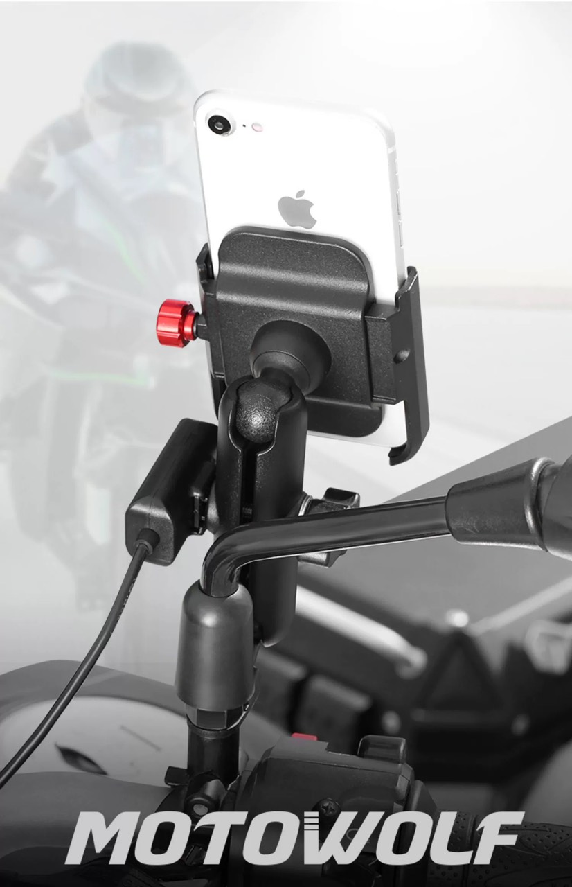 Giá điện thoại chống trơn Motowolf MDL2821B - Có chân sạc