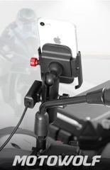 Giá điện thoại chống trơn Motowolf MDL2821B - Có chân sạc