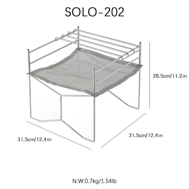 Giá đốt lửa trại gấp gọn Campingmoon SOLO-202/SOLO-303