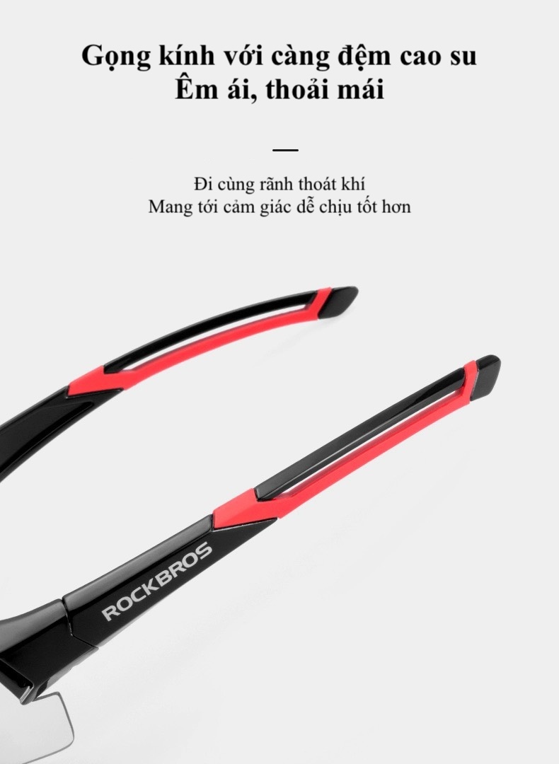 Kính mắt thể thao siêu nhẹ Rockbros