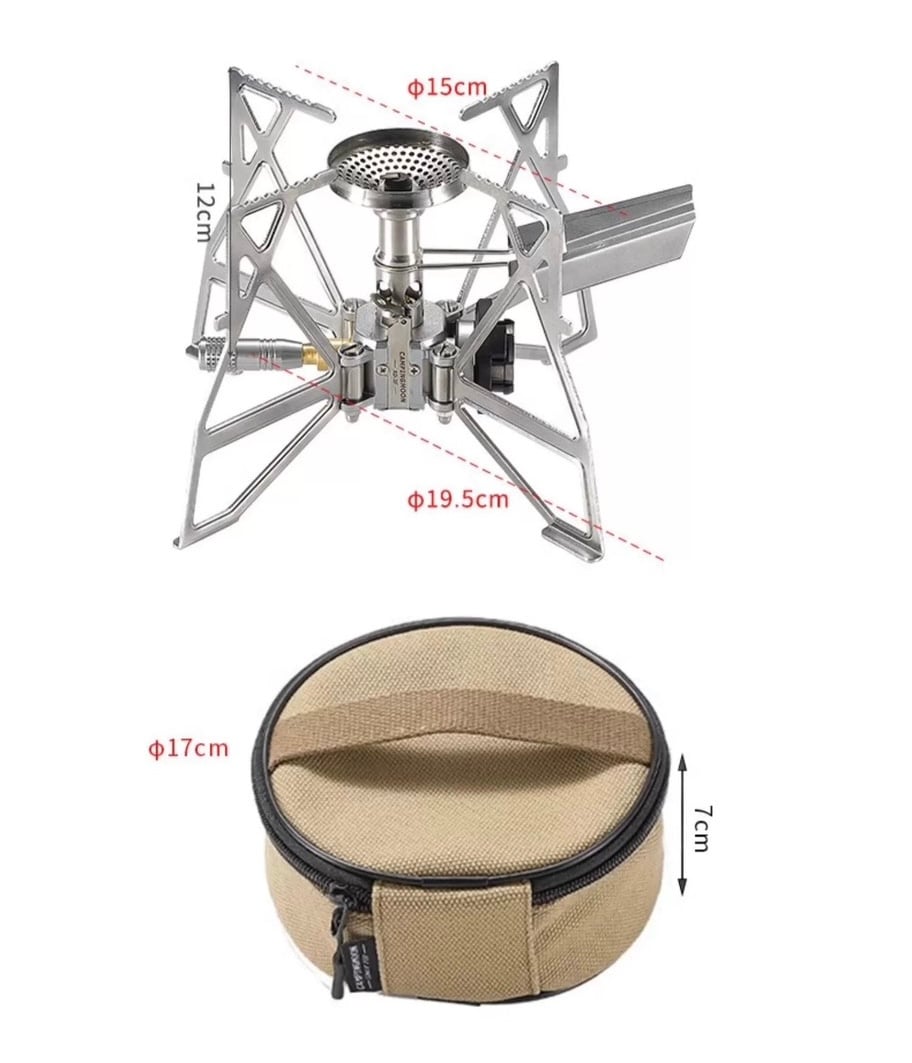 Bếp gas dã ngoại cao cấp Campingmoon XD-3F