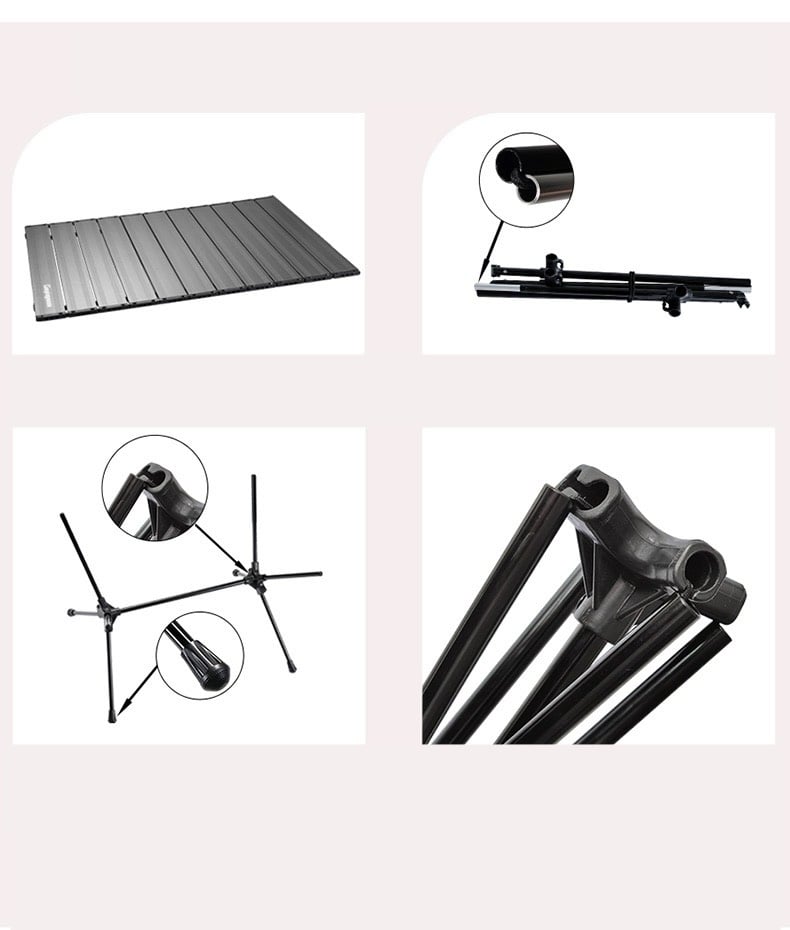 Bàn nhôm mặt cuộn siêu nhẹ Campingmoon T-520