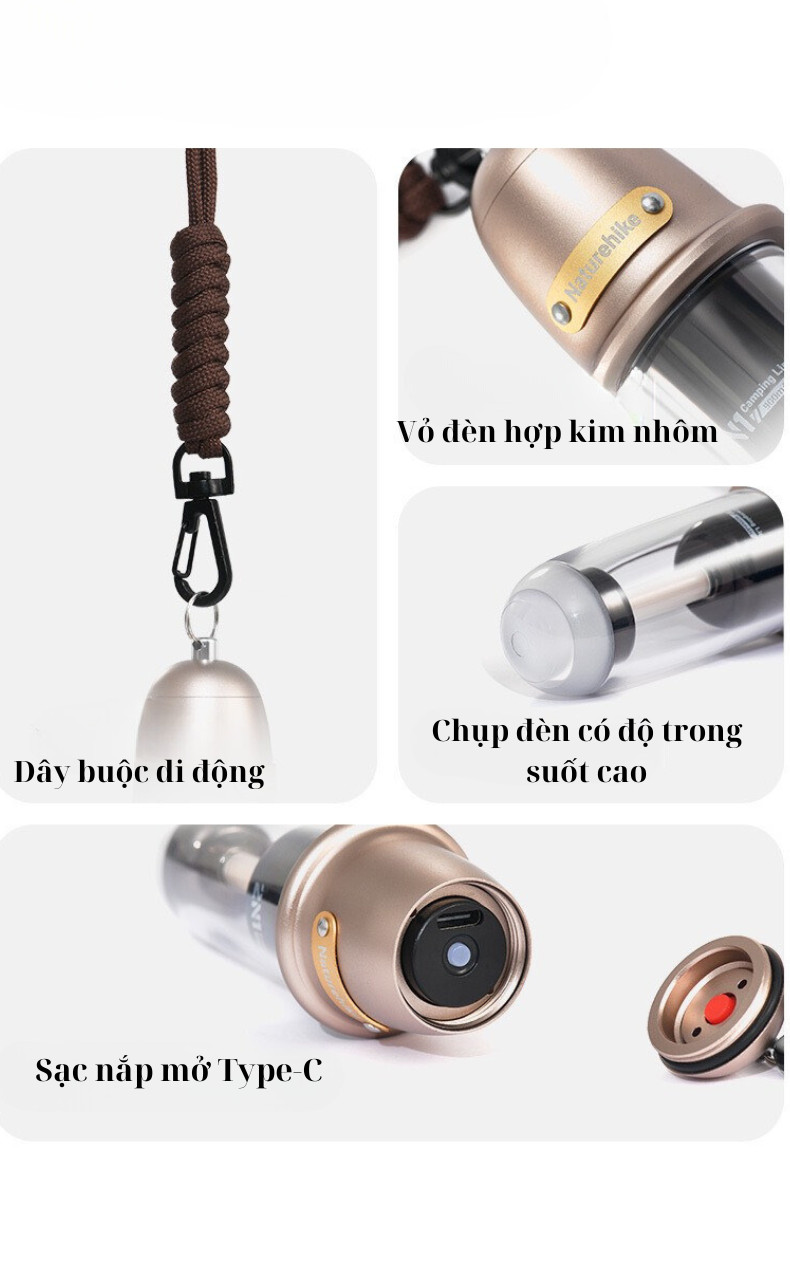 Đèn pin đeo cổ đa năng Naturehike CNK2350ZM010
