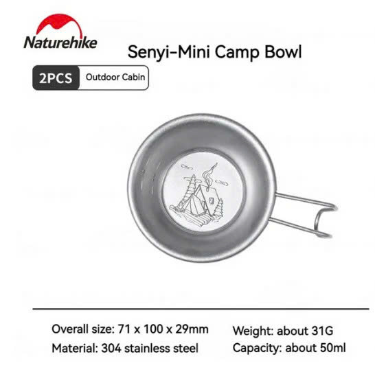Cốc nước Titanium Naturehike NH20CJ005 an toàn mang đi cắm trại
