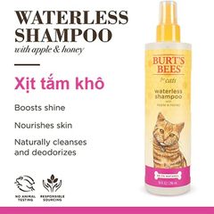 Burt's Bees Cat Waterless Shampoo with Apple and Honey 296ml