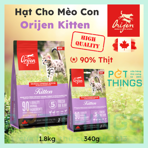 Thức Ăn Hạt Khô Cho Mèo Con Orijen Kitten