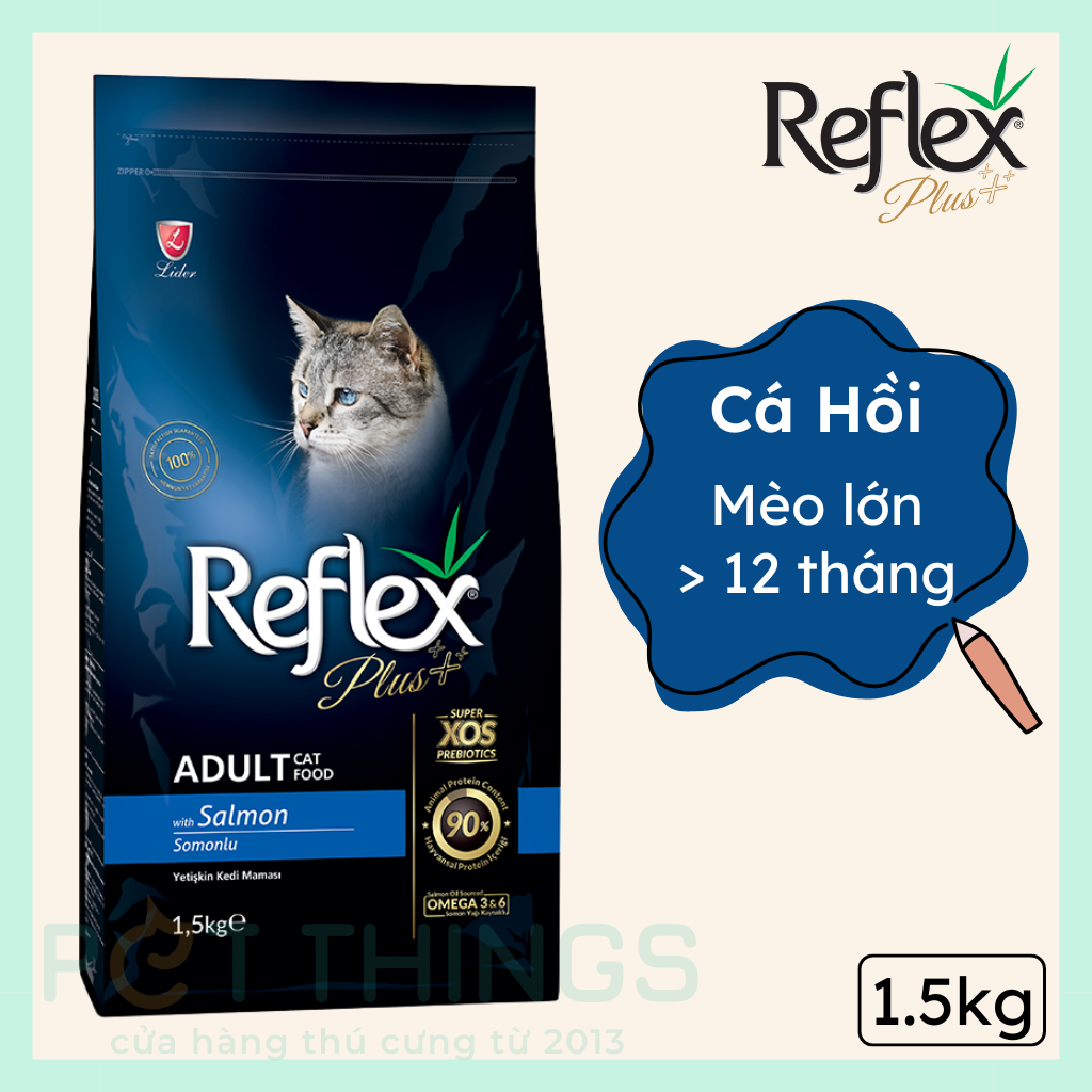 Reflex Plus Adult Cat Salmon Thức Ăn Hạt Cho Mèo Trưởng Thành 1.5Kg