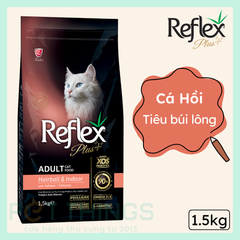 Reflex Plus Adult Cat Hairball & Indoor Thức Ăn Hạt Ngừa Búi Lông Cho Mèo 1.5Kg