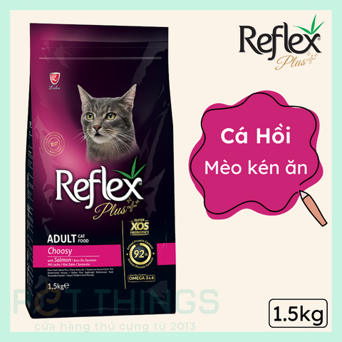 Reflex Plus Choosy Adult Cat Thức Ăn Hạt Cho Mèo Kén Ăn 1.5Kg