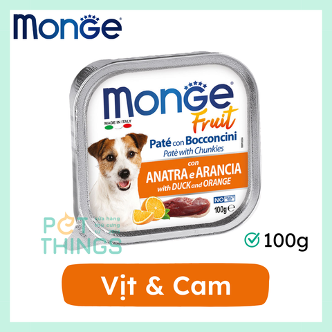 Pate Chó Monge Fruit Duck & Orange 100g