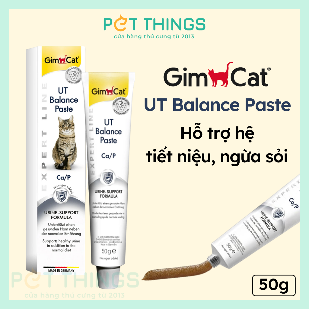 GimCat UT Balance Paste Gel Hỗ Trợ Tiết Niệu Cho Mèo 50g