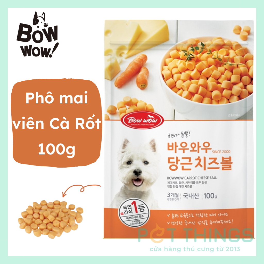 Bow Wow Carrot Cheese Ball 100g