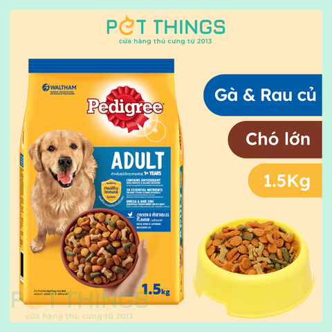 Thức Ăn Hạt Cho Chó Pedigree Adult Chicken & Vegetables 1.5kg