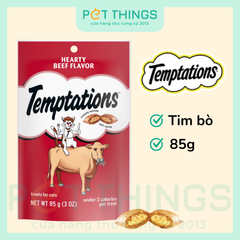 Temptations USA Hearty Beef Bánh Thưởng Cho Mèo Vị Tim Bò