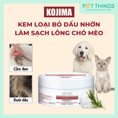 Kem Loại Bỏ Dầu KOJIMA Oil Clear Cream 100g Làm Sạch Cằm Đen, Đuôi Nhờn Đen