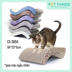 Bàn cào móng cho mèo CS-3004 Ghế lười lượn sóng đa sắc