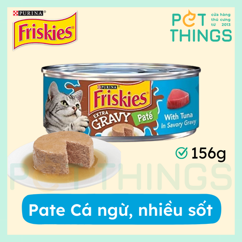 Pate Mèo Friskies Extra Gravy Paté With Tuna In Savory Gravy 156g