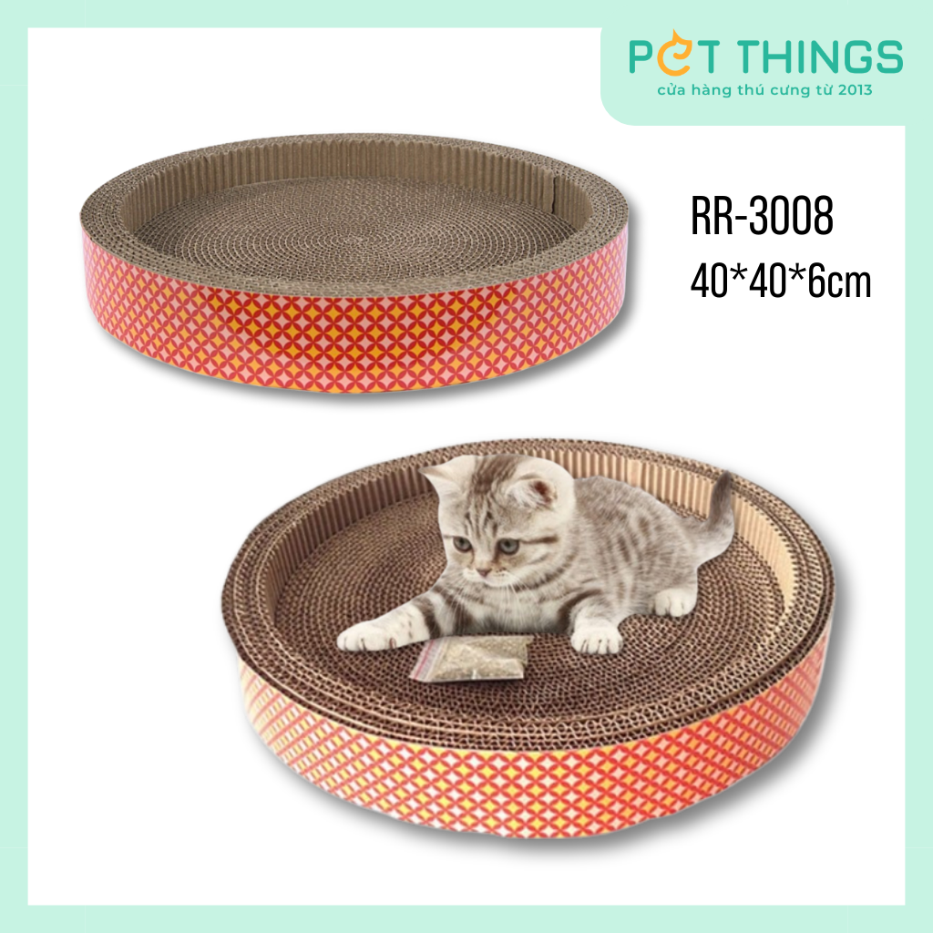 Bàn cào móng cho mèo RR-3008 Ghế lười tương tác 40*6 cm