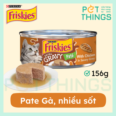 Pate Mèo Friskies Extra Gravy Paté With Chicken In Savory Gravy 156g