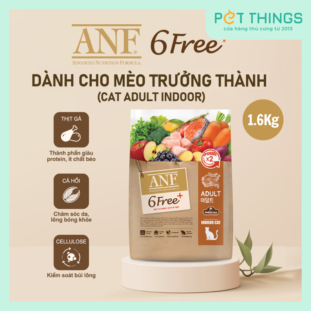 Thức Ăn Hạt ANF 6 Free+ Indoor Cat Cho Mèo Trưởng Thành