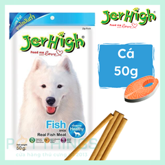 Bánh thưởng / snack chó Jerhigh Fish (low fat) 50g