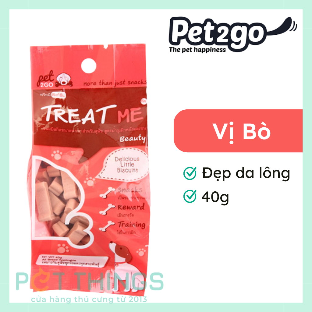 Bánh Thưởng Cho Chó Treat Me Beauty 40g