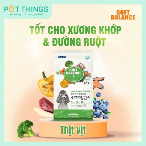 Thức Ăn Hạt Mềm Cho Chó Soft Balance Xương Khớp & Đường Ruột, 1.2kg