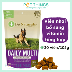 Pet Naturals Daily Multi Dog multivitamin cho chó mọi độ tuổi, 30 viên