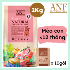 Hạt khô mèo con ANF Cat 6 Free Natural Indoor Kitten 2kg