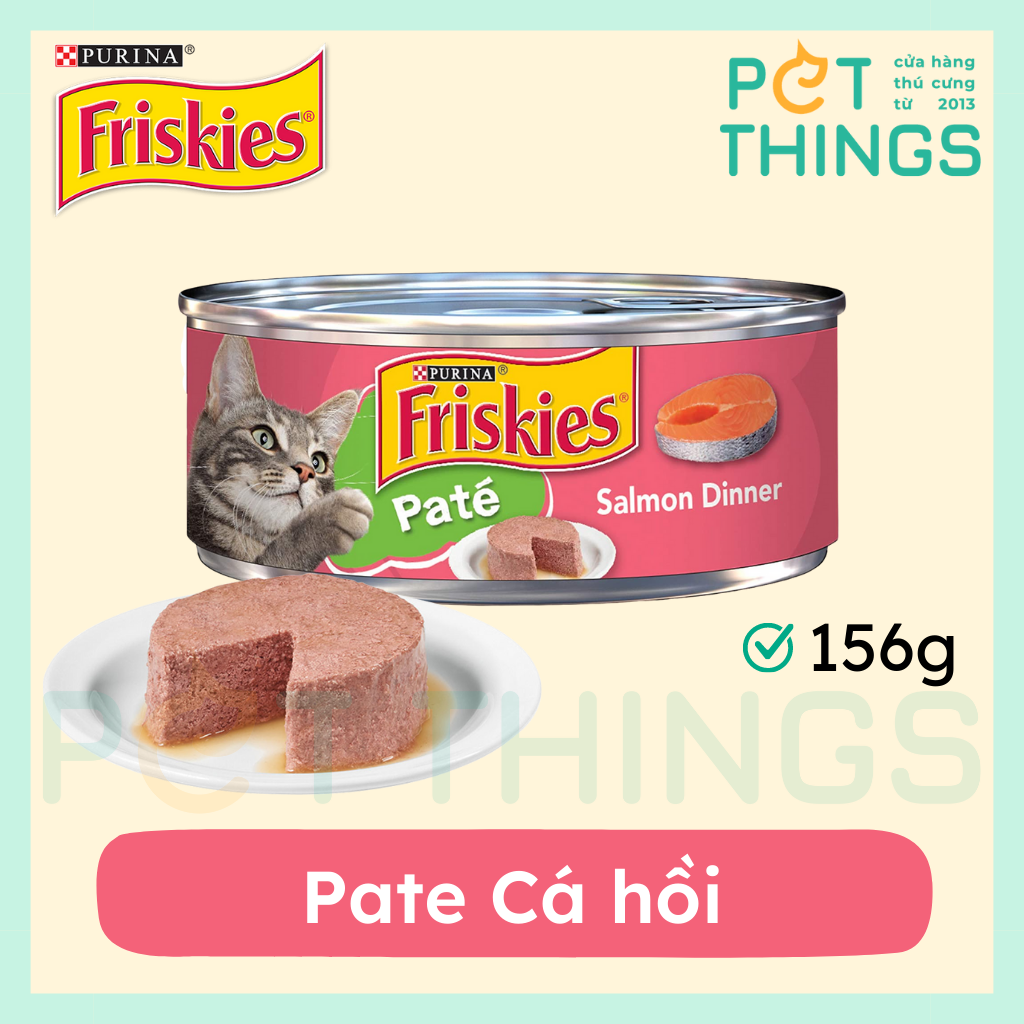 Pate Mèo Friskies Paté Salmon Dinner 156g