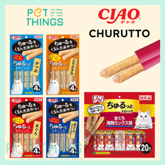 CIAO Churutto - Bánh Thưởng Dạng Que Nhân Kem Churu Cho Mèo