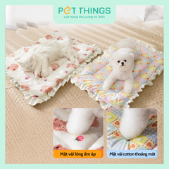 Nệm Thảm Ren Hàn Quốc 2 Mặt