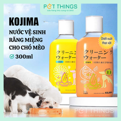 Nước Vệ Sinh Răng Miệng KOJIMA Bổ Sung Lợi Khuẩn Cho Chó Mèo 300ml