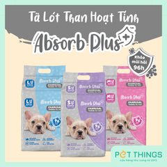 Tấm Lót Vệ Sinh Than Hoạt Tính Absorb Plus Charcoal Cho Chó Mèo