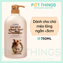 Forcans Short Coat Sữa Tắm Cho Chó Mèo Lông Ngắn 750ml