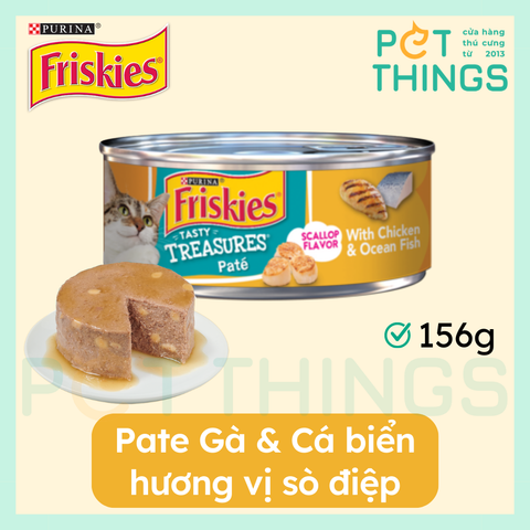 Pate Mèo Friskies Tasty Treasures Paté With Chicken & Ocean Fish 156g