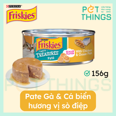 Pate Mèo Friskies Tasty Treasures Paté With Chicken & Ocean Fish 156g