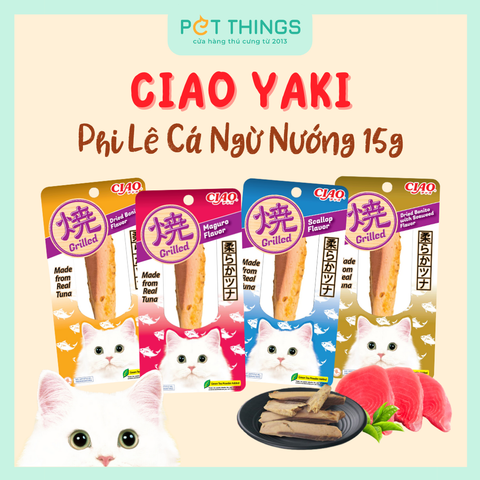 CIAO Yaki Grilled Tuna - Phi Lê Cá Ngừ Cho Mèo 15g