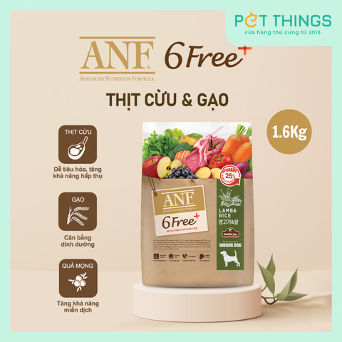 Thức Ăn Hạt Cho Chó ANF 6 Free+ Thịt Cừu & Gạo