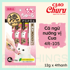 Súp Thưởng Cho Mèo CIAO Churu 4R-107 Grilled Tuna Crab Flavor 12gx4
